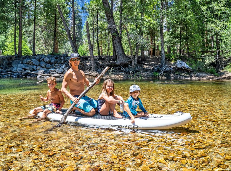 Paddle board family; Slocan Paddle board family; Slocan
